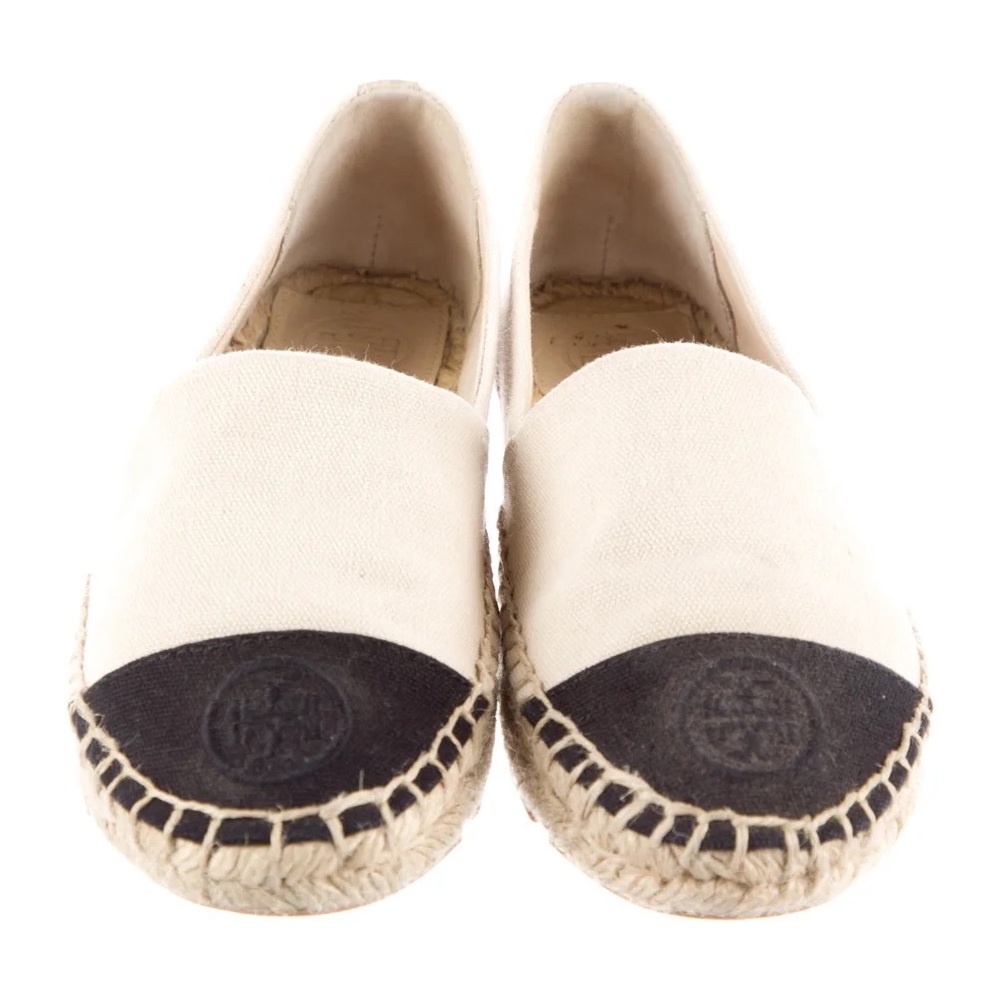 Tory Burch Canvas Colorblock Pattern Espadrilles - image 1